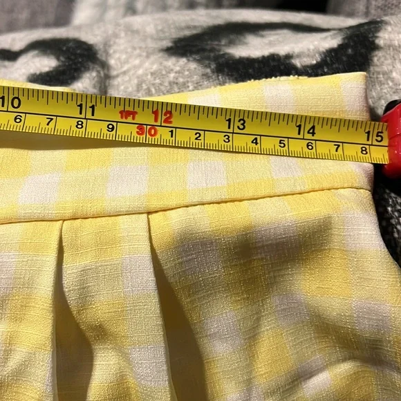 NWT Anthropologie Hutch Pleated Gingham Shorts - Picture 12 of 13